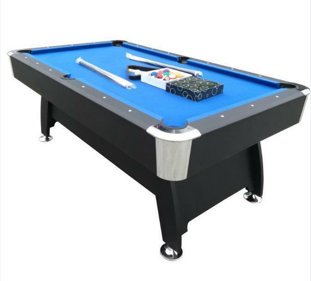 NEW 7 FT POOL TABLE & BALL RETURN FULL SIZED TABLE KBL812 in Other in Alberta - Image 3