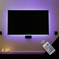 LED TV BACK LIGHT LIGHTING KIT FOR HDTV WITH REMOTE CONTROL