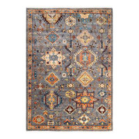 Isabelline One-of-a-Kind Hand-Knotted Traditional Tribal Serapi Grey Area Rug