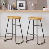 Wrought Studio Minimalist style bar stools, set of two, for coffee