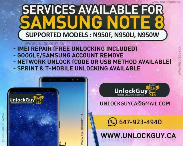 SAMSUNG GALAXY S9 S9+ *NO SERVICE* *UNREGISTERED SIM* *NETWORK FIX* | GOOGLE ACCOUNT REMOVE | SPRINT & T-MOBILE UNLOCK in Cell Phone Services in Mississauga / Peel Region - Image 2
