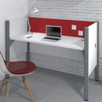 Bestar Pro-Biz Simple Workstation with 3 Privacy Panels Benching Desk