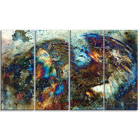 Made in Canada - Design Art Lion 4 Piece Graphic Art on Wrapped Canvas Set