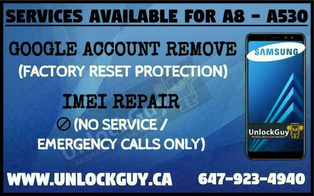 SAMSUNG GALAXY NOTE 8 *NO SERVICE* *UNREGISTERED SIM* *NETWORK FIX* | GOOGLE ACCOUNT REMOVE | SPRINT & T-MOBILE UNLOCK in Cell Phones in Mississauga / Peel Region - Image 2