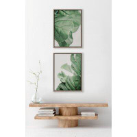 Bayou Breeze Plant Study 6 and Plant Study 7 by Alicia Abla - 2 Piece Floater Frame Print Set on Canvas