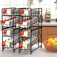 Rebrilliant Margueriette Stackable Beverage Soda Can Dispenser Organizer for Pantry or Refrigerator, Pack of 2