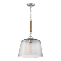 Longshore Tides Adairsville 1 - Light Single Cylinder Pendant with Rope Accents