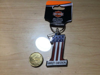 Harley-Davidson Number 1 Metal Key Tag Chain Fob