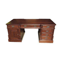 Canora Grey Gallegos Solid Wood Executive Desk
