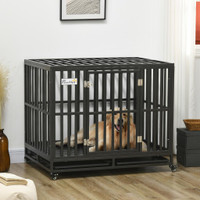 Dog Cage 40.7" x 29.5" x 34.6" Black