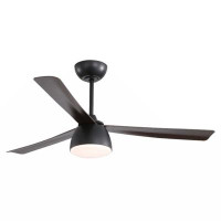 Wrought Studio 52 Inch Indoor LED Ceiling Fan With 3 Color Dimmable 6 Speed Remote Control 3 Blade For Living Room