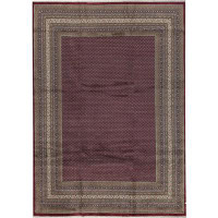 Bokara Rug Co., Inc. Hand-Knotted Wool RED / IVORY Area Rug