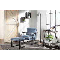Steelside™ Montreal 24" W Lounge Chair and Ottoman
