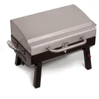 Charbroil Charbroil Single Burner Table Top Portable Propane Gas Grill, Stainless