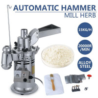 NEW AUTOMATIC HERB GRINDER 15KG HAMMER MILL PULVERIZER 518HPV
