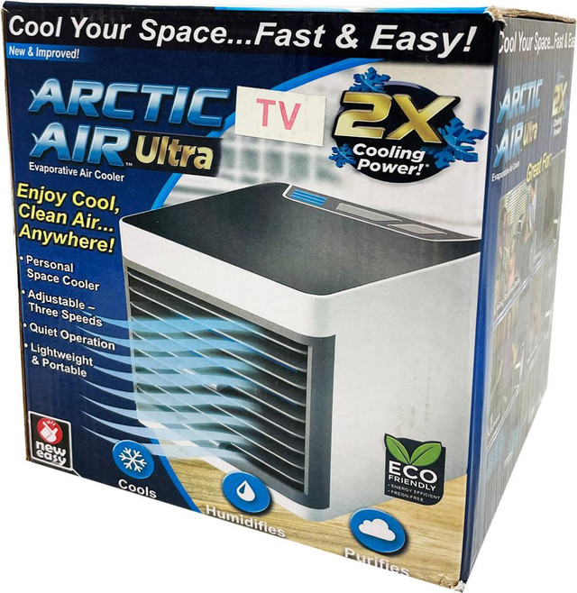 DESKTOP-SIZE EVAPORATIVE AIR COOLER -- Big Box price $48.64 -- Amazon.ca price $59.99 -- Our price only $34.95! in Other - Image 3