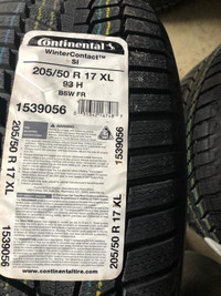 FOUR NEW 205 / 50 R17 CONTINENTAL WINTECONTACT SI TIRES -- CLEARANCE