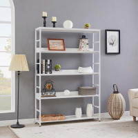Ebern Designs 5-Tier Home Office Bookcase Open Bookshelf Storage Large 5 Shelf Bookshelf Furniture With Metal Frame