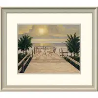 Global Gallery 'Sunset Dreams' by Diane Romanello Framed Painting Print