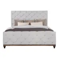 ACME Furniture Andria Tufted Upholstered Panel Bed