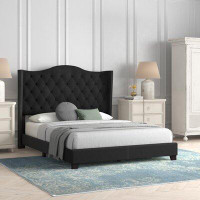 Willa Arlo™ Interiors Satterlee Tufted Upholstered Low Profile Standard Bed