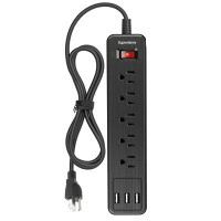 SUPERDANNY Power Strip, Superdanny 5-outlet Surge Protector, 3 Usb Ports, 4.5 Ft Extension Cord, 900 Joules, Mountable,