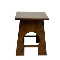 Crafters and Weavers Arts and Crafts / Mission Style Taboret End Table - Walnut
