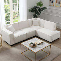 Latitude Run® Modern Minimalist Style Sectional Sofa Couch Set with 2  pillows
