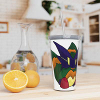 East Urban Home Worril Plastic Tumbler With Straw