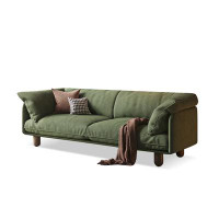 MABOLUS 70.87" Green Corduroy Standard Sofa cushion Loveseat