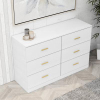 Latitude Run® White 6-Drawer Dresser