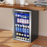R.W.FLAME 31.5'' H X 20.2'' W X 21.2'' D 37 Bottle and 120 Cans Single Zone Freestanding Wine Refrigerator & Beverage Co