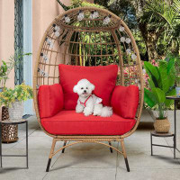 Bay Isle Home™ Patio Wicker Egg Chair With Cushion
