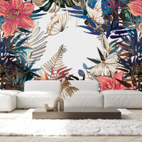 Bayou Breeze Paper Plants With Butterflies Wallpaper M1337