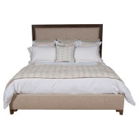 Vanguard Furniture Make It Yours Louise/Lawrence King Upholstered Low Profile Panel Bed