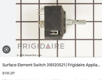 318120521 / 318369616 / 903136-9020 Frigidaire Switch 5.9-11.0A  FIT