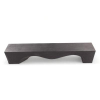 DYAG East 94.5" Long Modern Black Sculpture Bench - 3