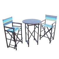 Bay Isle Home™ Waterford 3 Piece Bar Height Dining Set