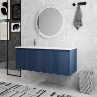 Latitude Run® 48" Bathroom Vanity With Sink, Floating Bathroom Vanity With Soft Close Door