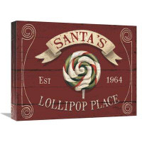 East Urban Home 'Holiday Candy Shops IV' Graphic Art Print on Wrapped Canvas
