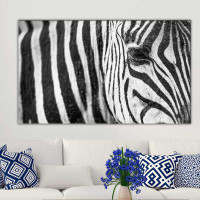 World Menagerie 'Zebra Eye' Photographic Print on Wrapped Canvas