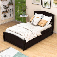 Harriet Bee Doray Twin Platform Bed with Two Drawers