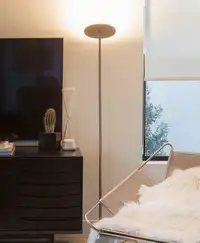 Modern Minimalistic Corner LED Standing Floor Lamp, Table Desk Arc Accent Lamps