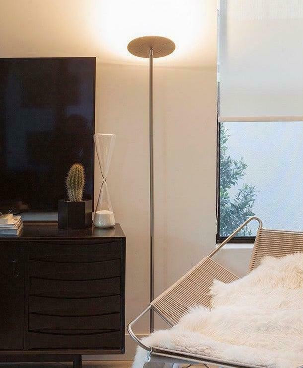 Modern Minimalistic Corner LED Standing Floor Lamp, Table Desk Arc Accent Lamps in Indoor Lighting & Fans