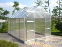 New Easy assembly greenhouse aluminum structure water proof different sizes available  certified warranty