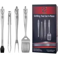 Z Grills Z GRILLS BBQ Tool Set 4Pcs Grilling Accessories Stainless Steel Spatulas Brush