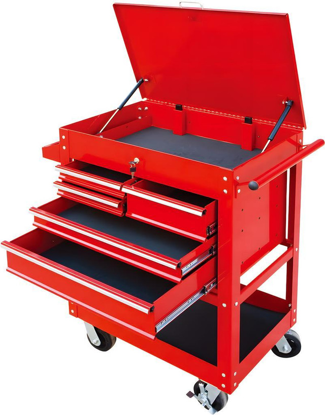 NEW 5 DRAWER MECHANICS ROLLER TOOL CART 41TC305 in Tool Storage & Benches in Alberta - Image 2