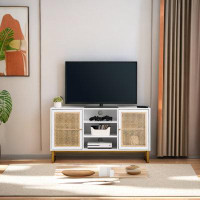 Latitude Run® Storage Rattan Media Console For Tvs Up To 65''