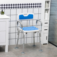 Shower Chair 22.2" W x 21.1" D x 34.3" H Blue
