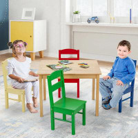 Harriet Bee Dickie Kids 5 Piece Play Table and Chair Set